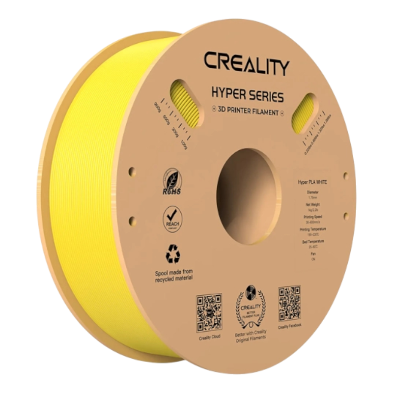 Філамент (пластик) для 3D принтера CREALITY Hyper PLA 1кг, 1.75мм, жовтий (3301010379)